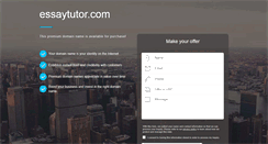 Desktop Screenshot of essaytutor.com