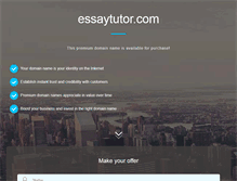 Tablet Screenshot of essaytutor.com